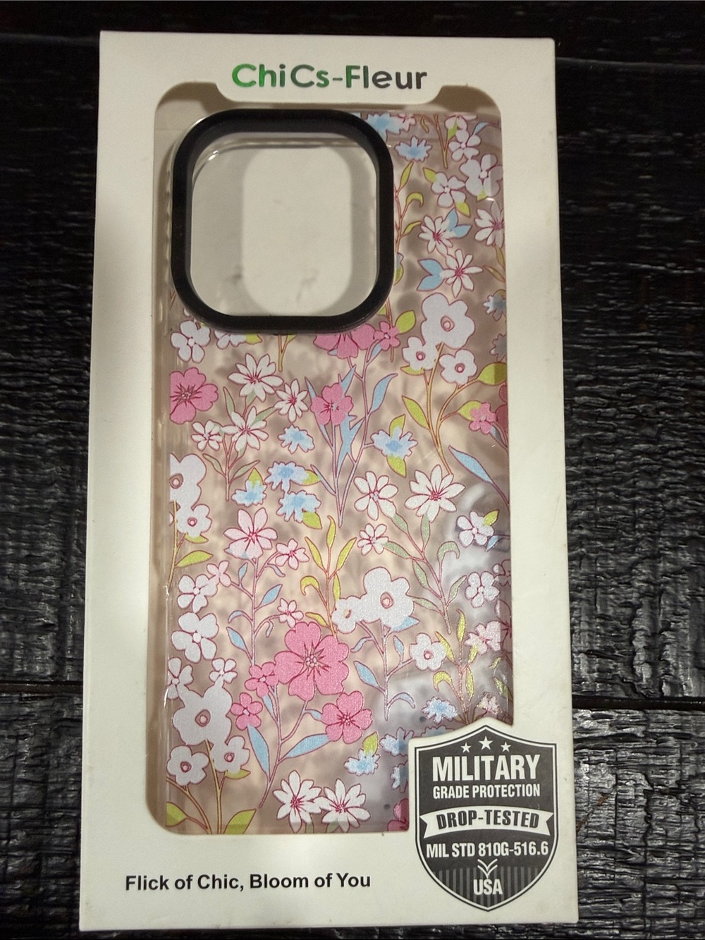 chic Floral Phone Case in Pink and Pastel Multicolor